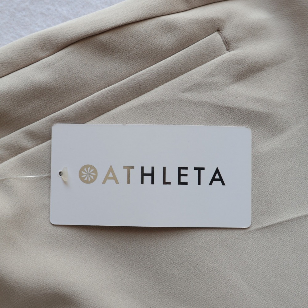 Athleta Endless Pant Beige Tan High Rise Straight Leg Trousers 533636 Size 6 NWT - Picture 9 of 12